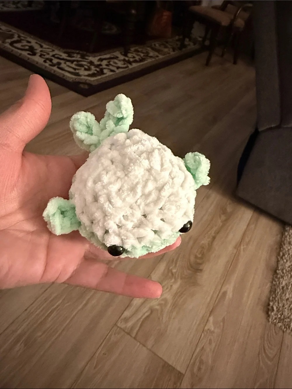 Handmade Plush Small Pet Toy - Mint Green Cozy Chew Plush